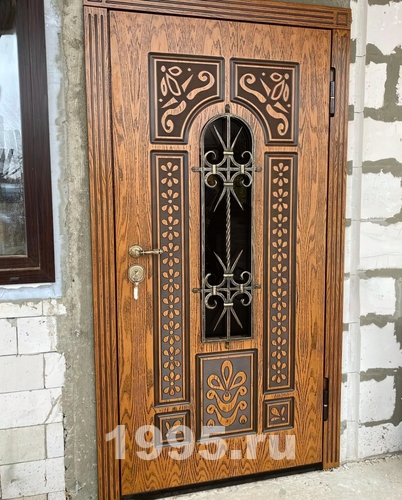 МДФ с ажурным рисунком, стеклопакетом и решеткой МДФ с ажурным рисунком, стеклопакетом и решеткой